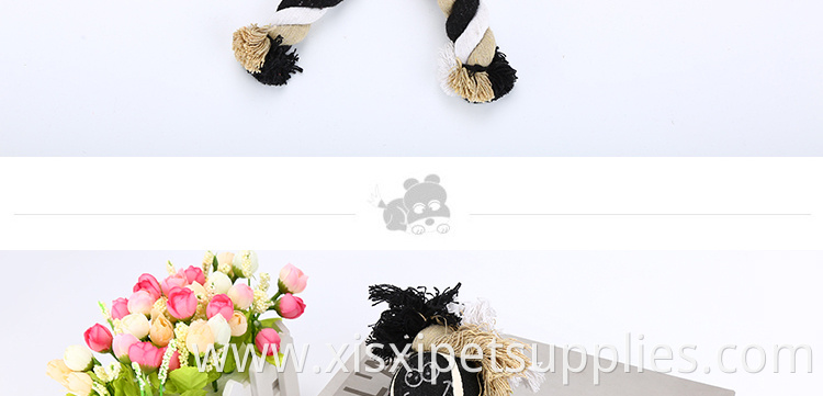 2019 Wholesale New Design durable chew rope dog toy with tennis ball